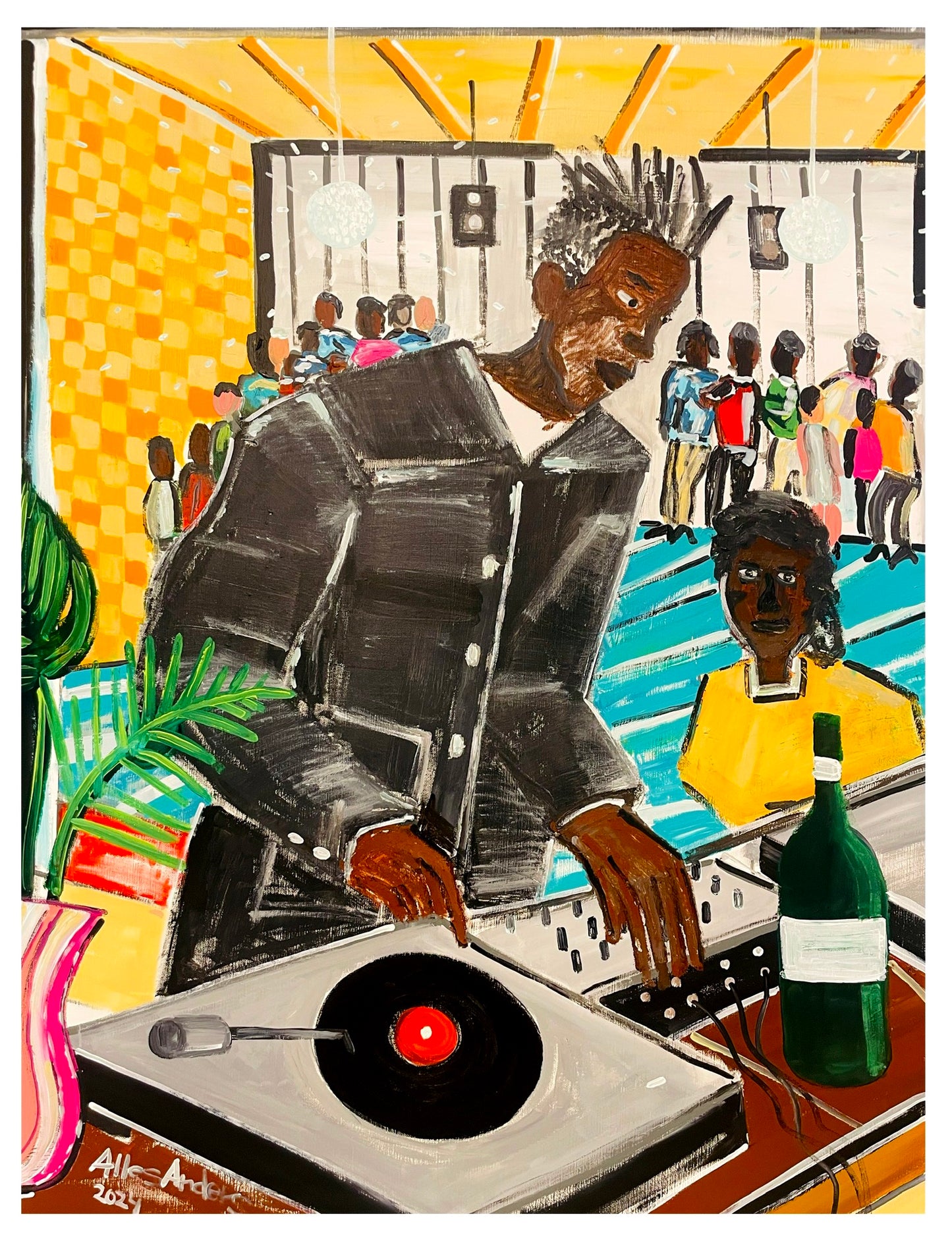 Basquait At Area club 1985