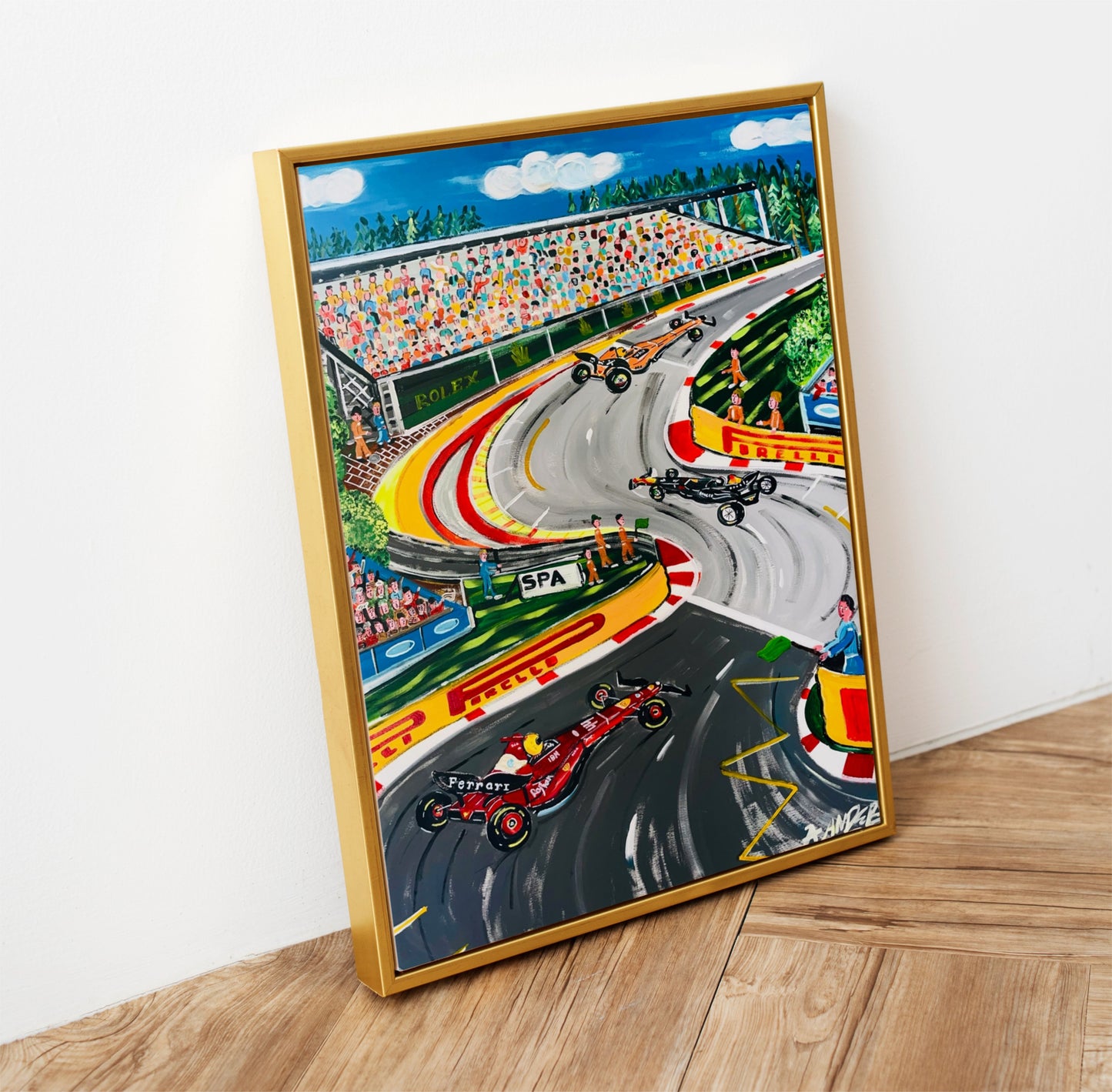 Eau de Rouge with Lando , Max and Lewis