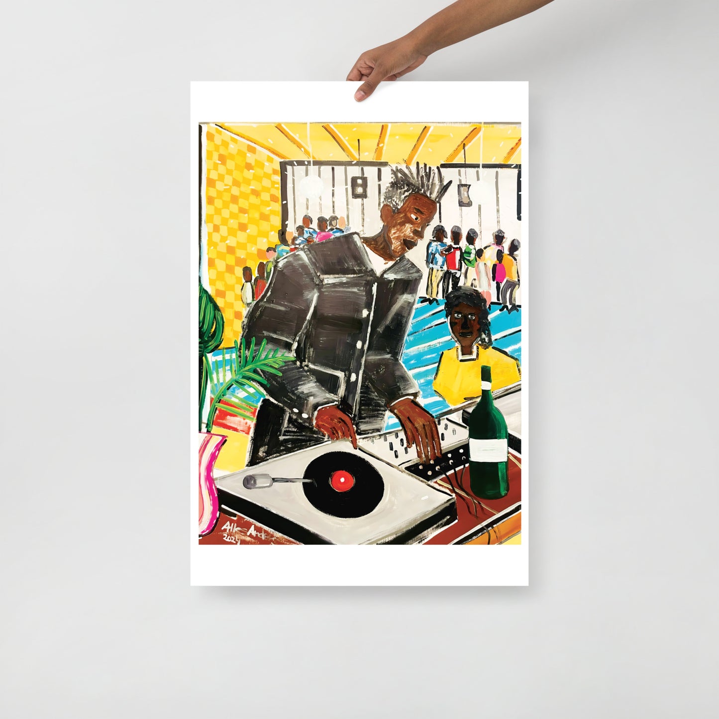 Basquait At Area club 1985