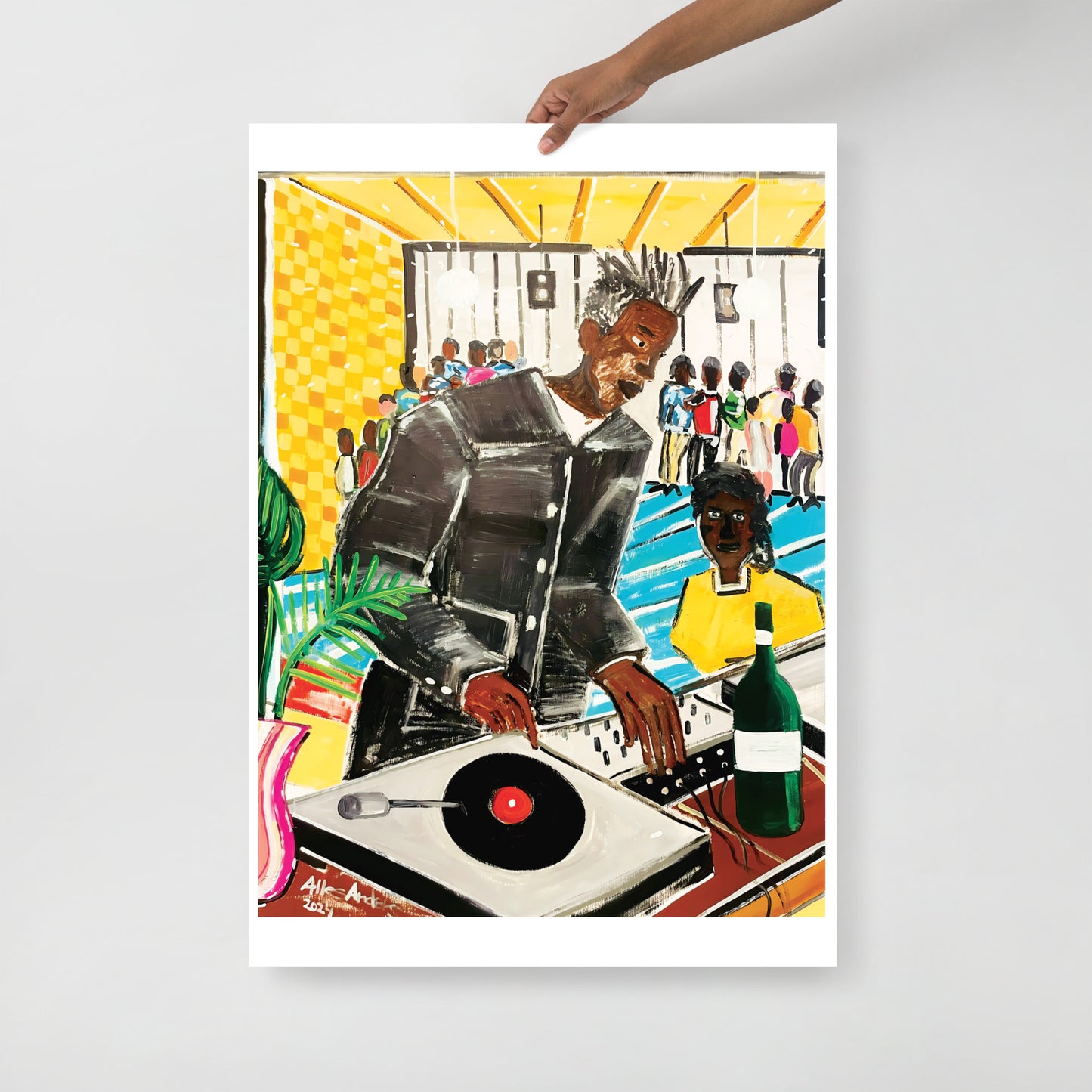Basquait At Area club 1985