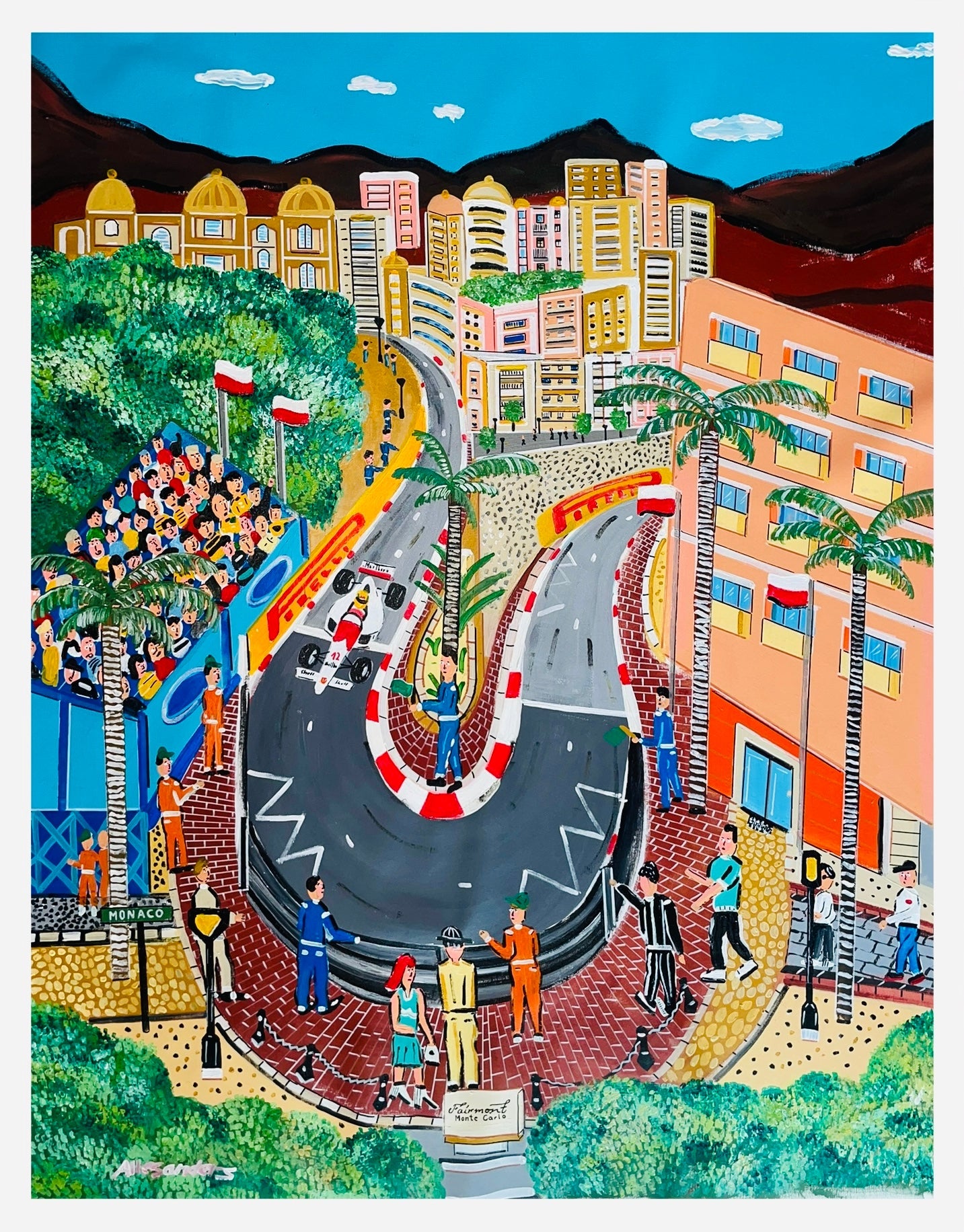 allesanders ポスター Monaco F1 61×91cm Lewis Hamilton in Monaco – allesanders