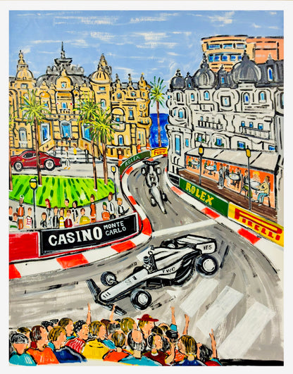 Valteri Bottas & Checo Perez Cadillacs at the Monaco Casino