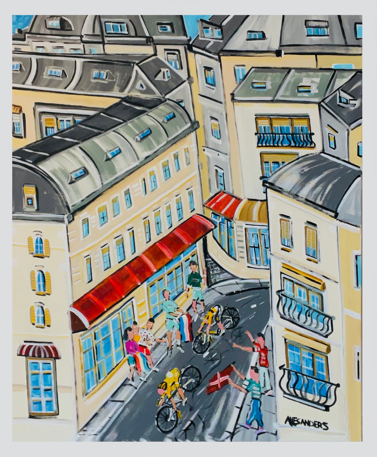 Tadej and Jonas in Paris - Original Artwork
